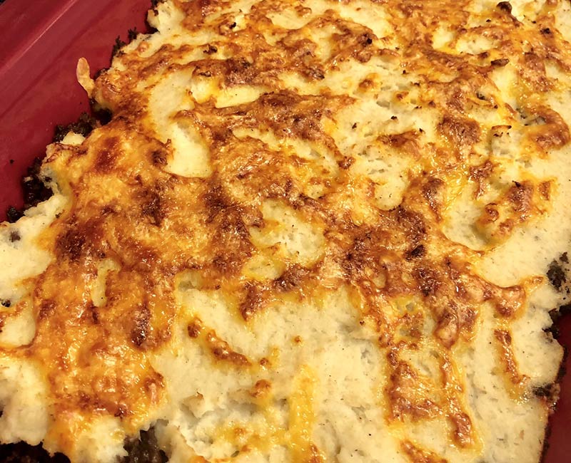 Low Carb Shepard’s Pie (with Cauliflower Mash) Recipe from That Vibrant Life
