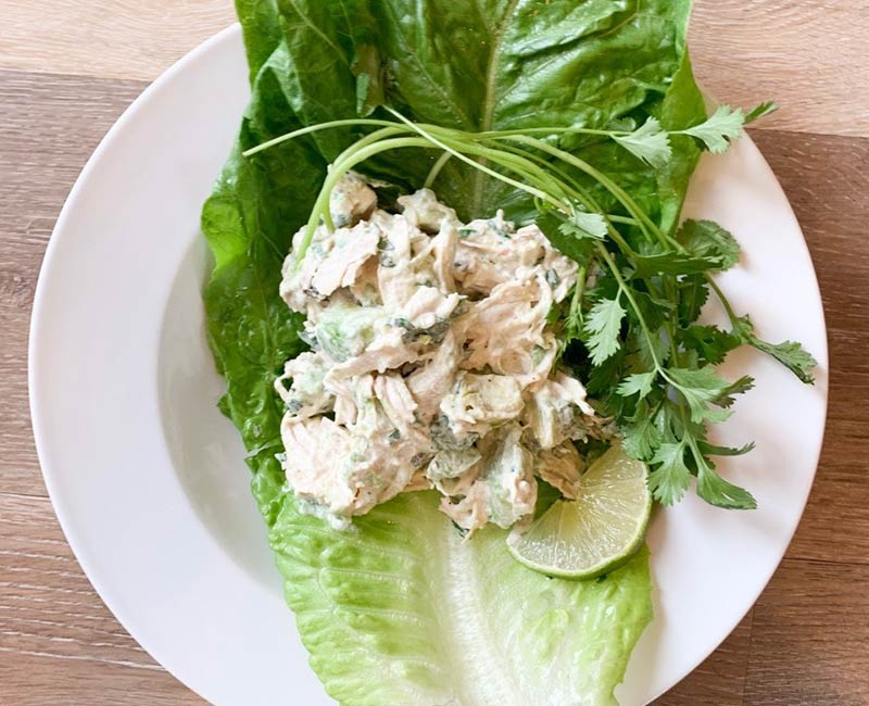 Cilantro Avocado Chicken Salad Recipe from That Vibrant Life