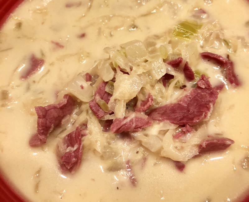 Creamy Reuben Soup Recipe from That Vibrant Life