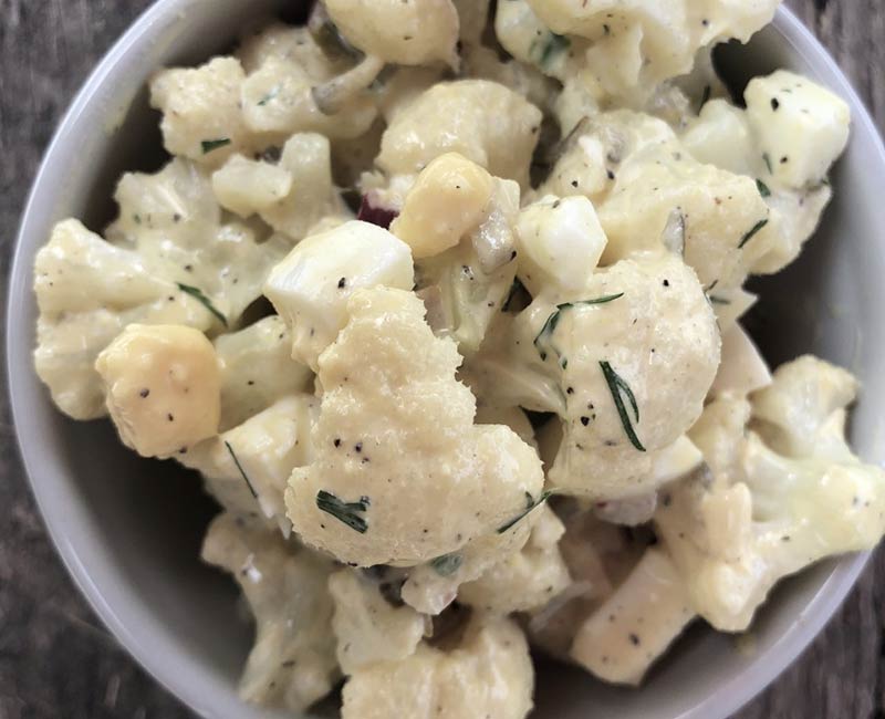 Un-Potato Salad (Cauliflower Salad) Recipe from That Vibrant Life