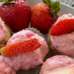 Raspberry Strawberry Keto Cupcakes