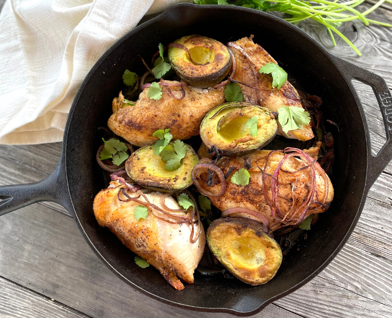 Chicken Avocado Skillet